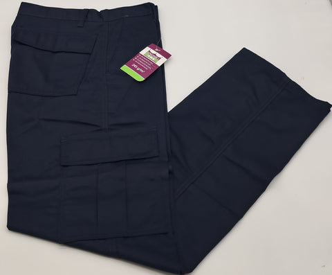 MENS OUTSIZE COMBAT TROUSERS NAVY SIZE 42"-50"