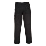 MENS OUTSIZE PORT WEST ACTION TROUSERS BLACK SIZE 42"-56"