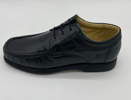 MENS  SOFT LAMB LEATHER SHOES LACE UP BLACK SIZE 7-12