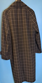 MENS LONG CK COAT BLACK AND WHITE SIZE M-3XL