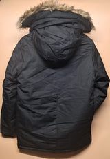 MENS PARKA JACKET WITH HOOD BLACK SIZE S-L