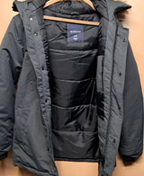 MENS PARKA JACKET WITH HOOD GREY SIZE S-L