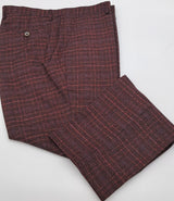 CARLY WINE CHECK TROUSERS 3675 SIZE 30"-44"