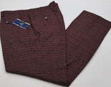 CARLY WINE CHECK TROUSERS 3675 SIZE 30"-44"