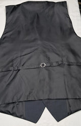 Big Size Charcoal Grey Waistcoat Button Covered Sizes 2XL -8XL By Michael Leigh