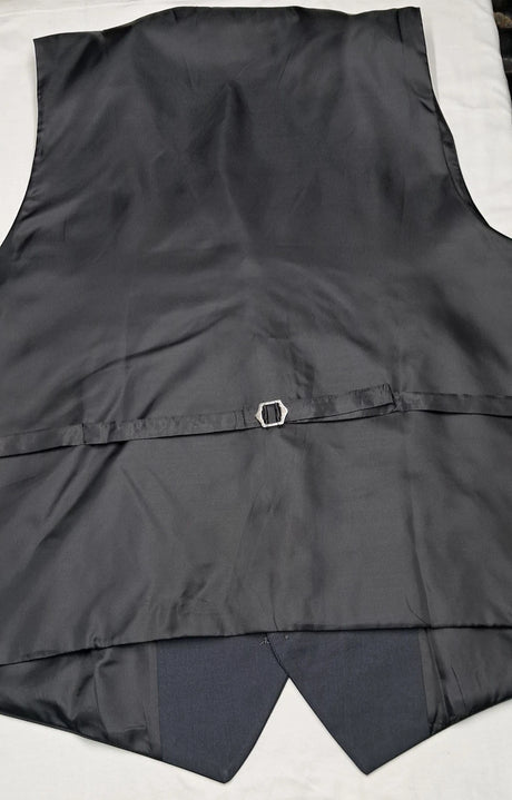 Big Size Charcoal Grey Waistcoat Button Covered Sizes 2XL -8XL By Michael Leigh