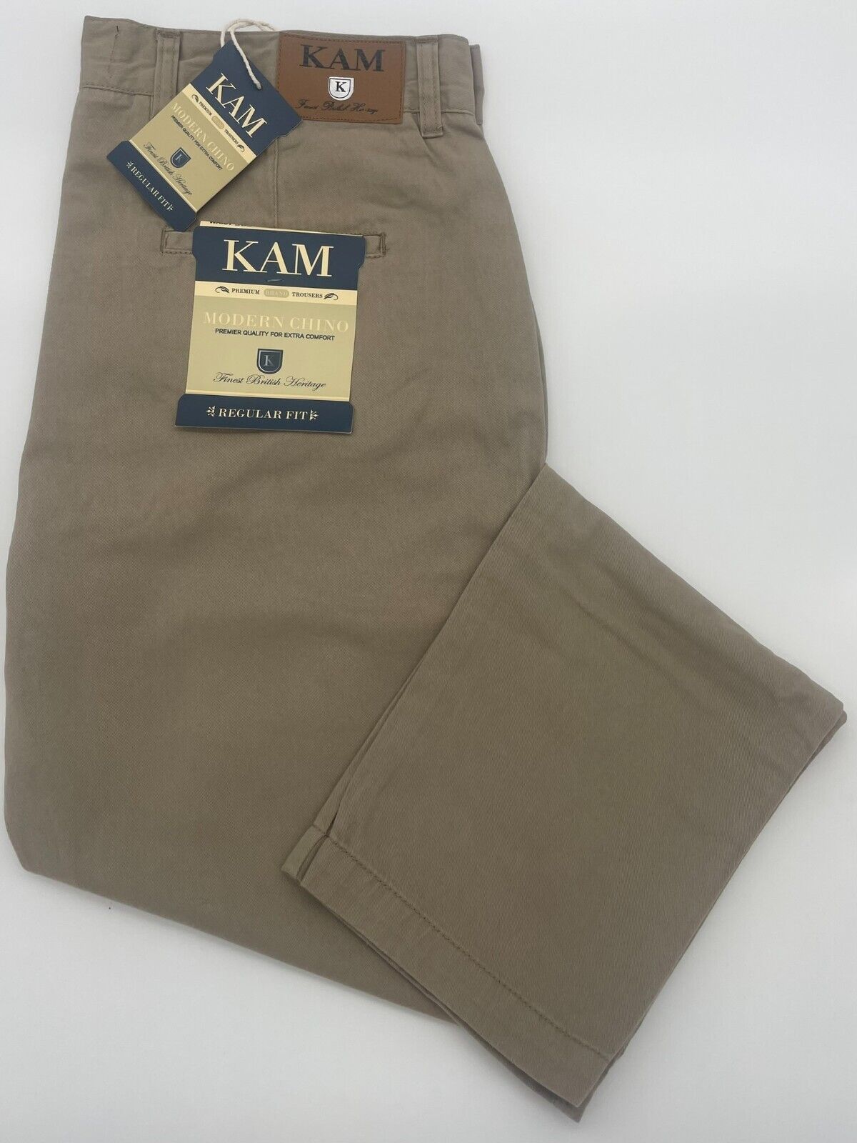 0UTSIZE SLIM FIT CHINO TROUSERS 100% COTTON SIZE 42"-46"