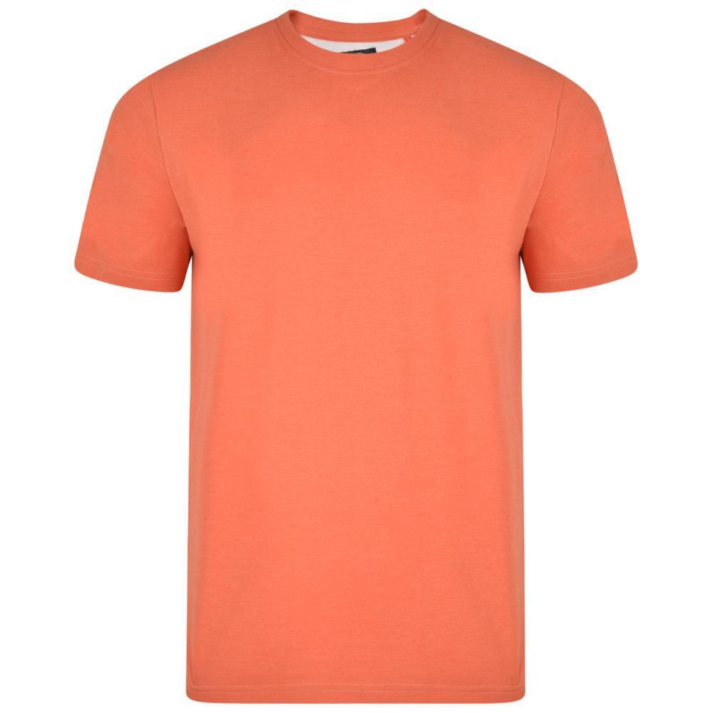 MENS  OUTSIZE PLAIN T-SHIRTS KAM  CORAL SIZE 2XL-8XL