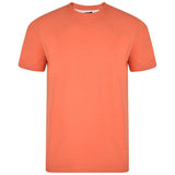 MENS  OUTSIZE PLAIN T-SHIRTS KAM  CORAL SIZE 2XL-8XL