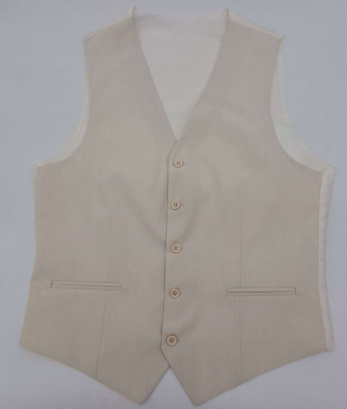 MENS CREAM WAISTCOAT SIZE S-3XL