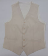 MENS CREAM WAISTCOAT SIZE S-3XL