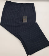 BIG SIZE LOOSE FIT TROUSERS LAROCHE PARIS CITY STRIPE NAVY SIZE 42"-48" WAIST