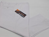 MENS CLASSIC TROUSERS DURABLE PRESS WHITE SIZE 30"-40"