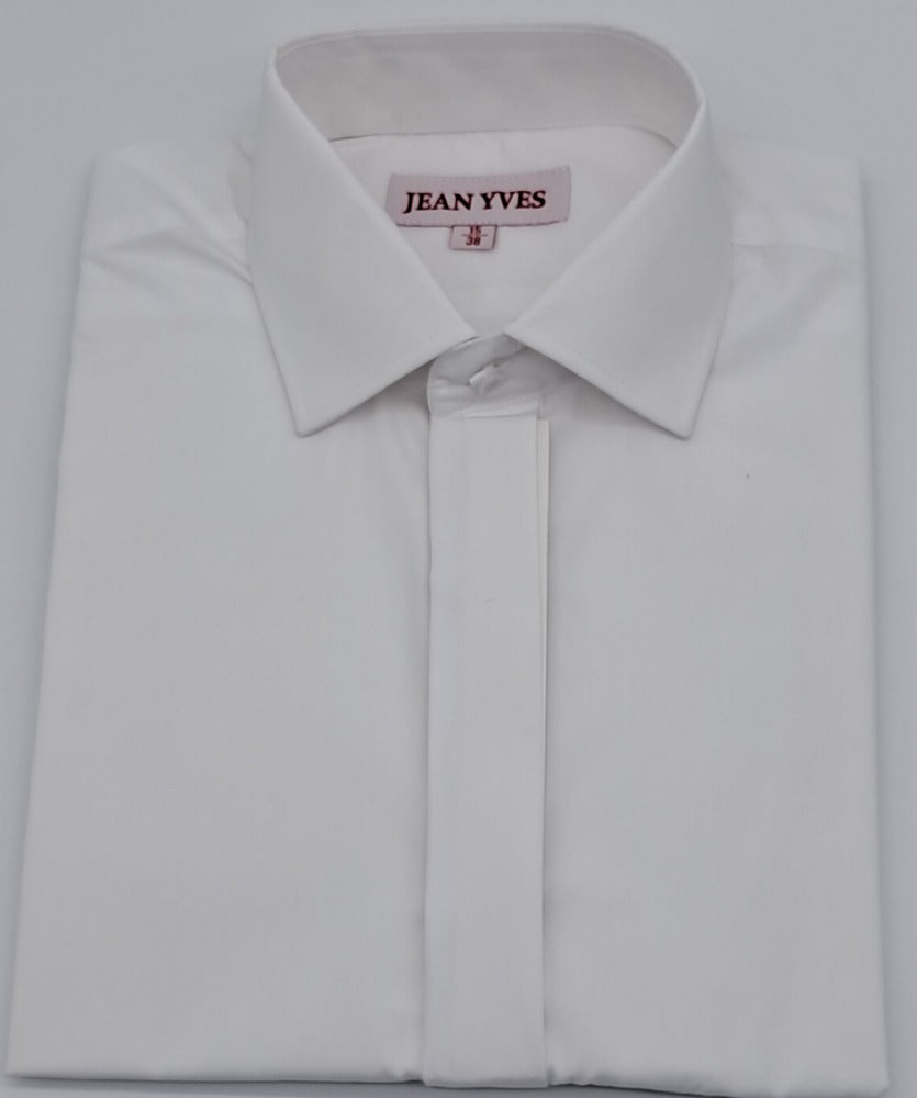 MENS DRESS SHIRT ELITE  WHITE BUTTON COVER SIZE 14.5 TO 18.5