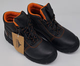 MENS SAFETY BOOTS BLACK SIZE 5 AND 9 ONLY