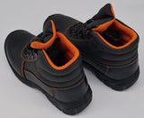 MENS SAFETY BOOTS BLACK SIZE 5 AND 9 ONLY