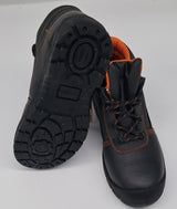 MENS SAFETY BOOTS BLACK SIZE 5 AND 9 ONLY