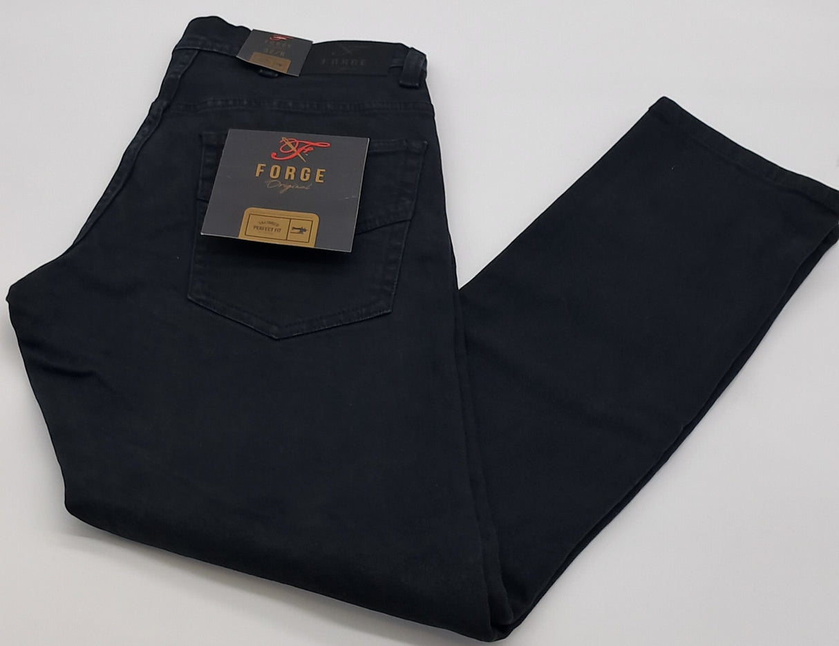 OUTZISE BLACK STRETCH JEANS SLIM FIT SIZE 42"-48"