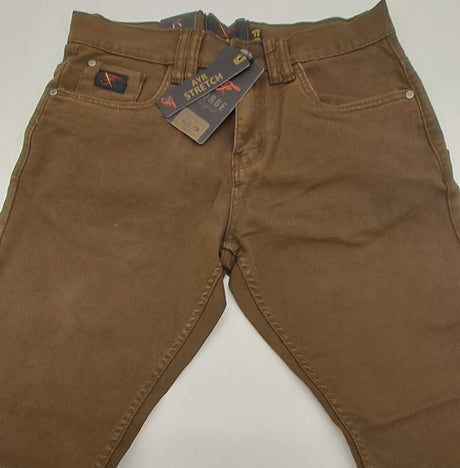 Khaki stretch jeans size 30"-40"