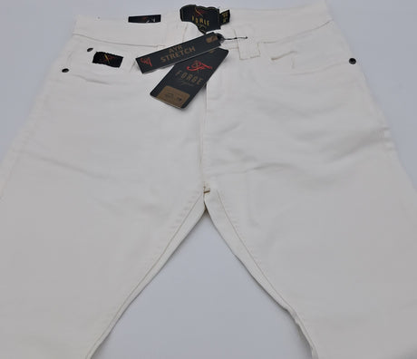 White streatch jeans slim fit size 30"-40"