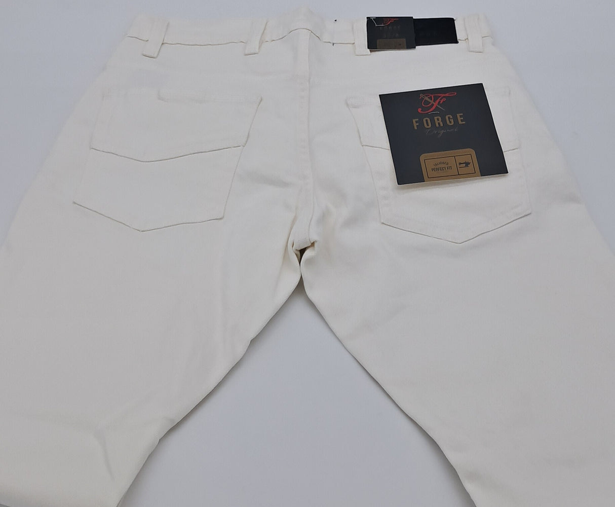 White streatch jeans slim fit size 30"-40"