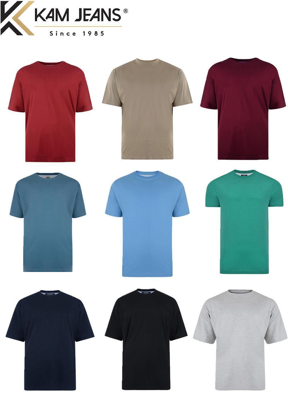 MENS  KAM PLAIN T SHIRT KBS 500 SIZE 2XL TO 8XL