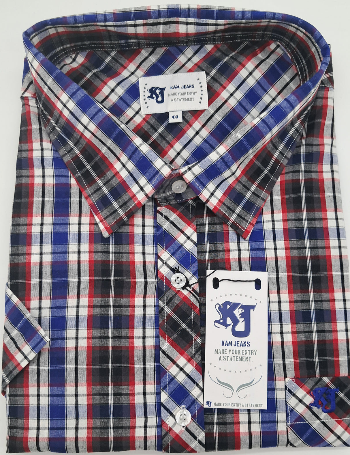 MENS  OUTSIZE SHORT SLEEVE SHIRT KBS6021 BIG SIZE