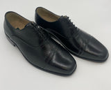 MENS ALL LEATHER SHOE LACE UP BLACK LAST ONE SIZE 12