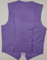 MENS PLAIN LILAC SATIN FINISH WAISTCOAT SIZE S-2XL