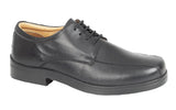 MENS BIG SIZE FOOTWEAR BLACK LACE UP SHOE SIZE FROM 13 TO 15 UK EXTRA WIDE FIT SOFT LEATHER