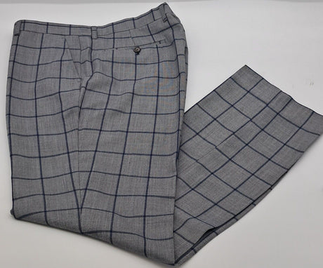 CHECK TROUSER MACY GREY SIZE 30"-46"