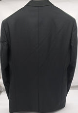 MENS ALL OCCASION SHINNY BLACK SUIT SLIM FIT SIZE 36-48