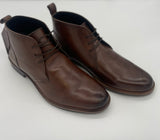 MENS REAL LEATHER BOOTS BROWN SIZE 7-12