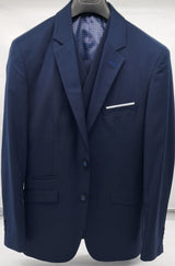 JEFFERSON 3 PIECE SUIT NAVY BLUE SIZE 36 -52 SHORT-REGULAR-LONG FITTINGS