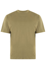 MENS  OUTSIZE SHORT SLEEVE PLAIN T-SHIRT KAM OLIVE SIZE 2XL-8XL