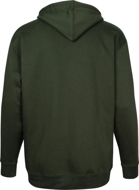 MENS BIG SIZE PLAIN FULL ZIP HOODIE TOPS KAM OLIVE SIZE 2XL-8XL