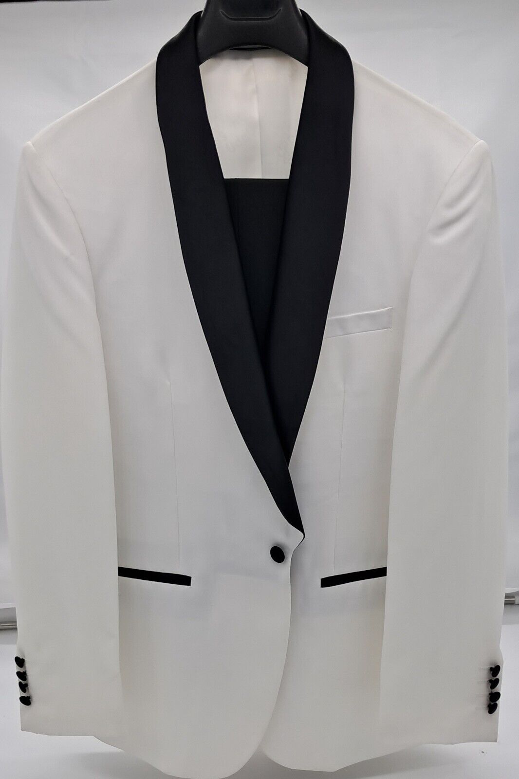 MENS ALL OCCASIONS TUXEDO SUIT 2 PC WHITE SIZE 36-50