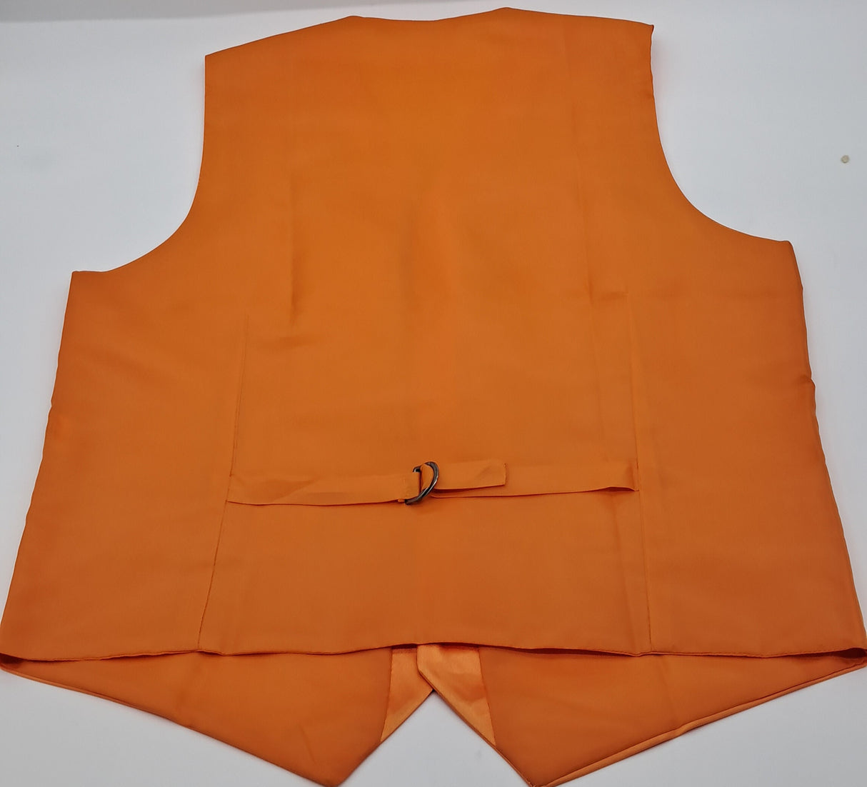 MENS SATIN FINISH ORANGE WAISTCOAT SIZE S-3XL