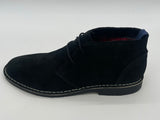 MENS REAL LEATHER SUEDE BLACK BOOT SIZE 7-12