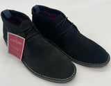 MENS REAL LEATHER SUEDE BLACK BOOT SIZE 7-12