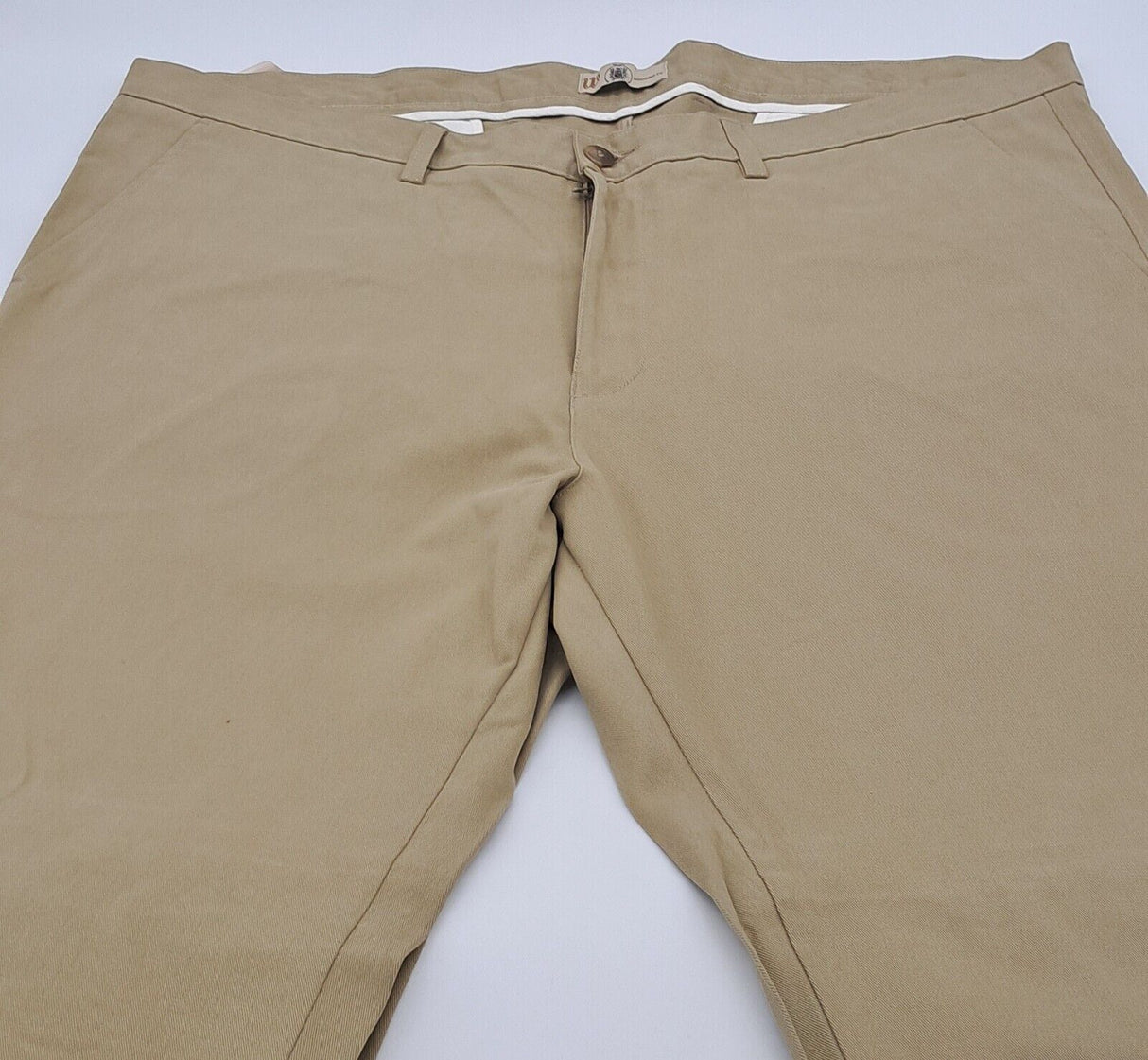 0utsize CLASSIC FIT CHINO TR0USERS 100% cotton beige size 42"-56"