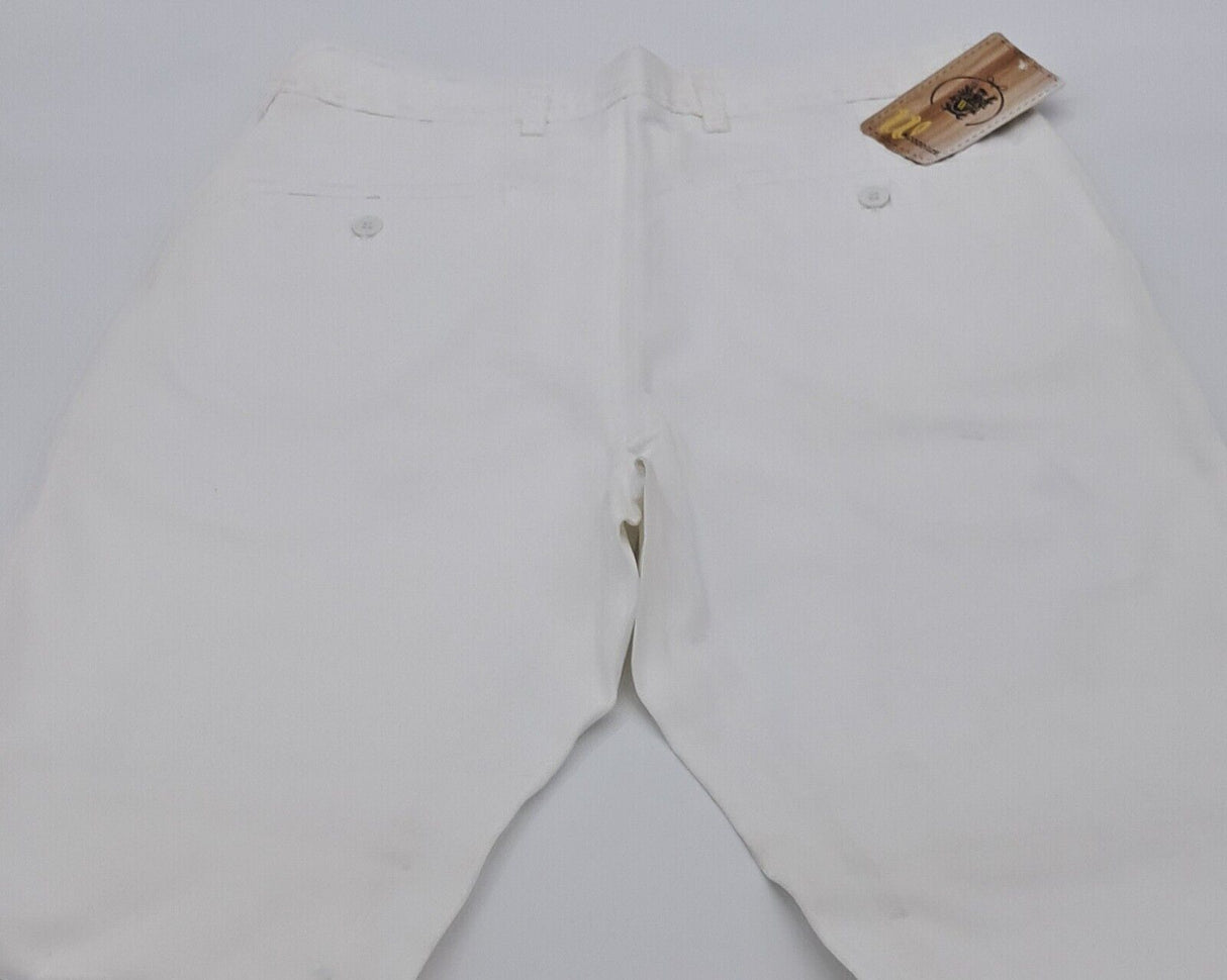 OUTSIZE CLASSIC CHINO TROUSERS 100% COTTON WHITE SIZE 42"-56"