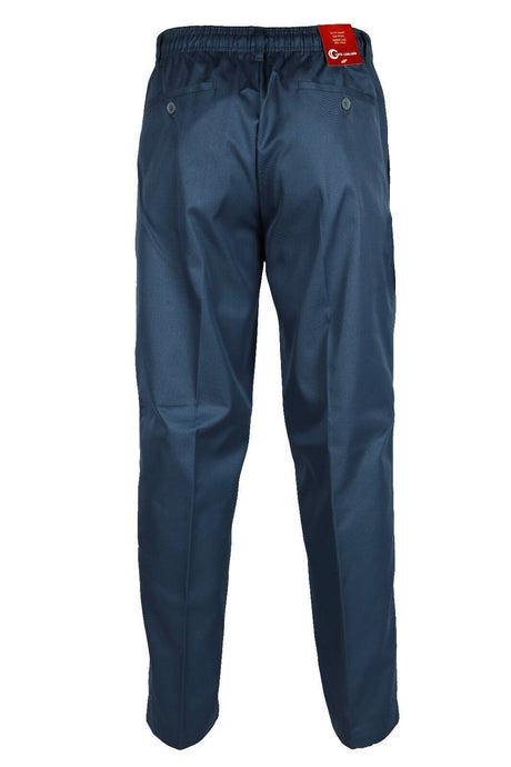 MENS ELASTICATED WAIST CASUAL TROUSERS AIRFORCE BLUE SIZE 32"-40"