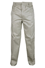 OUTSIZE MENS ELASTICATED WAIST CASUAL TROUSERS BEIGE SIZE 42"-56"