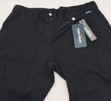 MENS  PORT WEST STRETCH SLIM FIT COMBAT TROUSERS BLACK SIZE 28"-40