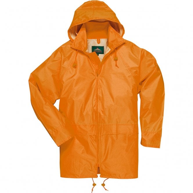 WORKWEAR PORT WEST RAIN JACKET S44O ORANGE WATERPROOF SIZE XS-3XL