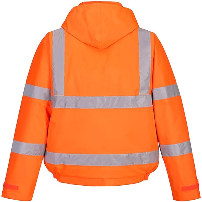 WORKWEAR PORT WEST BOMBER JACKET S463 ORANGE SIZE XS-5XL