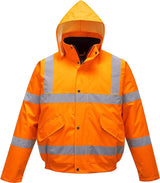 WORKWEAR PORT WEST BOMBER JACKET S463 ORANGE SIZE XS-5XL