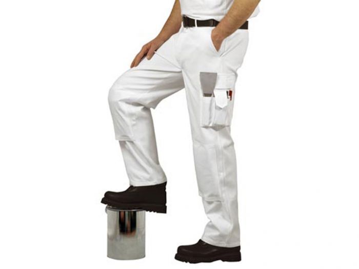 MENS  WORKWEAR PAINTER"S TROUSERS WHITE PORT WEST S817 SIZE L-3XL