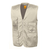 RESULT WORK GUARD SAFARI WAISTCOAT R045X CAMEL BEIGE SIZE S-2XL